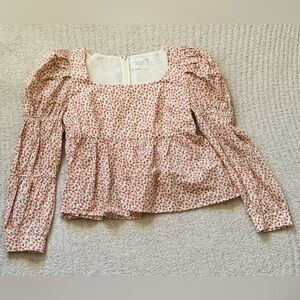 Tuckernuck Hyacinth House Floral Clemons Blouse  Size M